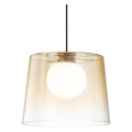 Ideal Lux - LED Chandelier on a string FADE 1xG9/3W/230V d. 27,3 cm gold/smoky